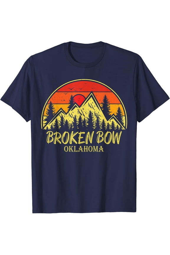 Vintage Broken Bow Oklahoma Ok Mountains Hiking Souvenir T-Shirt