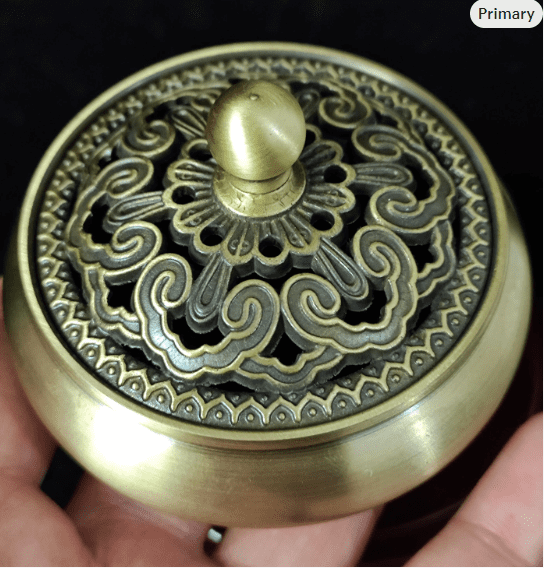 Vintage Bronze Buddha Censer Incense Burner Unique Ritual  Incense holder, Tibet culture Brass Ash catcher Incensory Decorative Eco-friendly