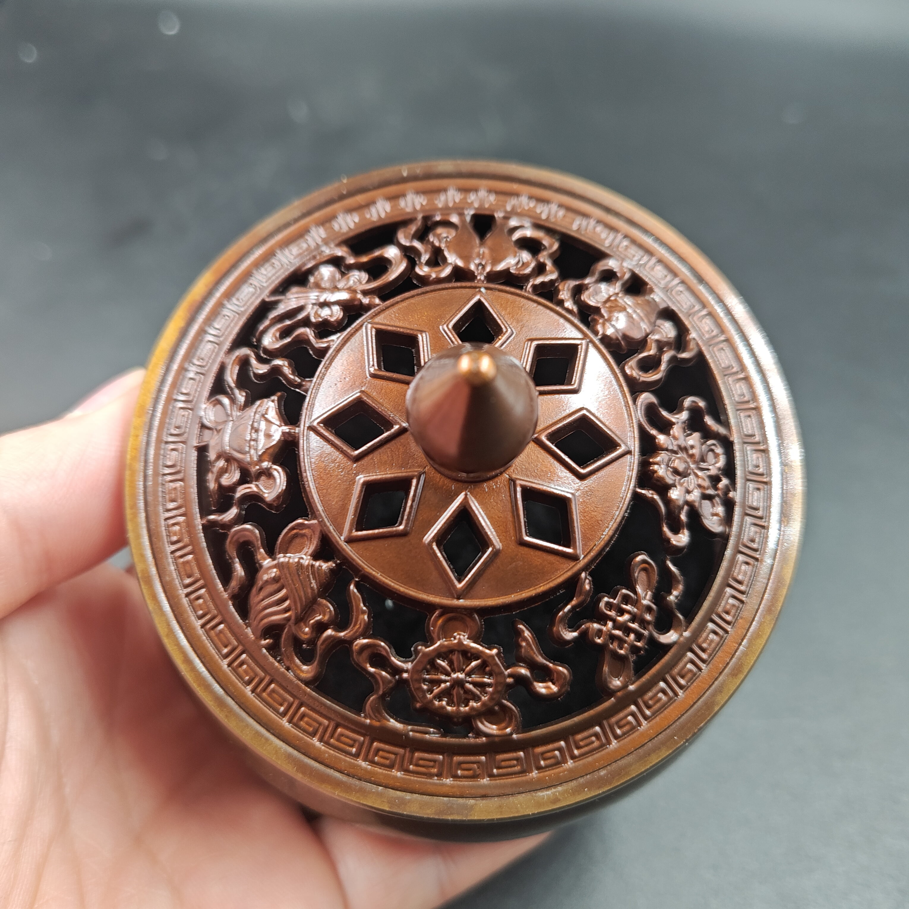 Vintage Bronze Buddha Censer Incense Burner Unique Ritual  Incense holder, Tibet culture Brass Ash catcher censer Incensory Decorative  kk84