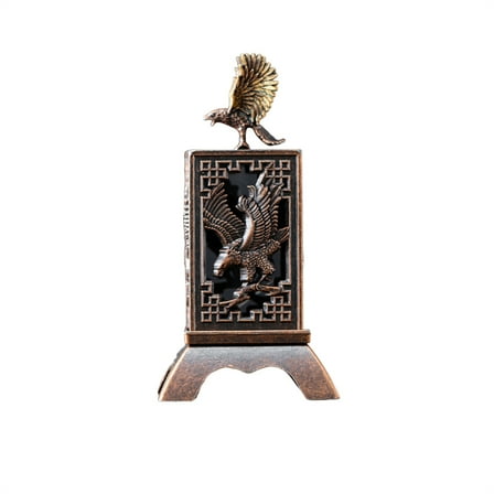 Vintage Bronze Eagle Figurine with Intricate Detailing, Decorative Desk Ornament, Collectible Sculpture for Office or Home Décor, Unique Gift Idea for Bird Lovers Sturdy Metal Construction