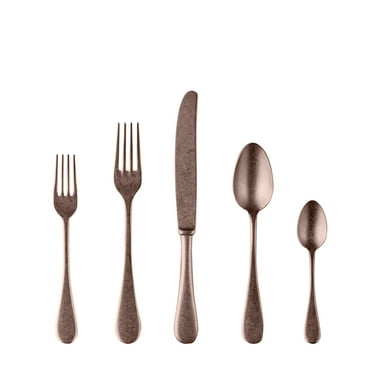 Vintage Bronze Flatware Set - 5 Pcs.