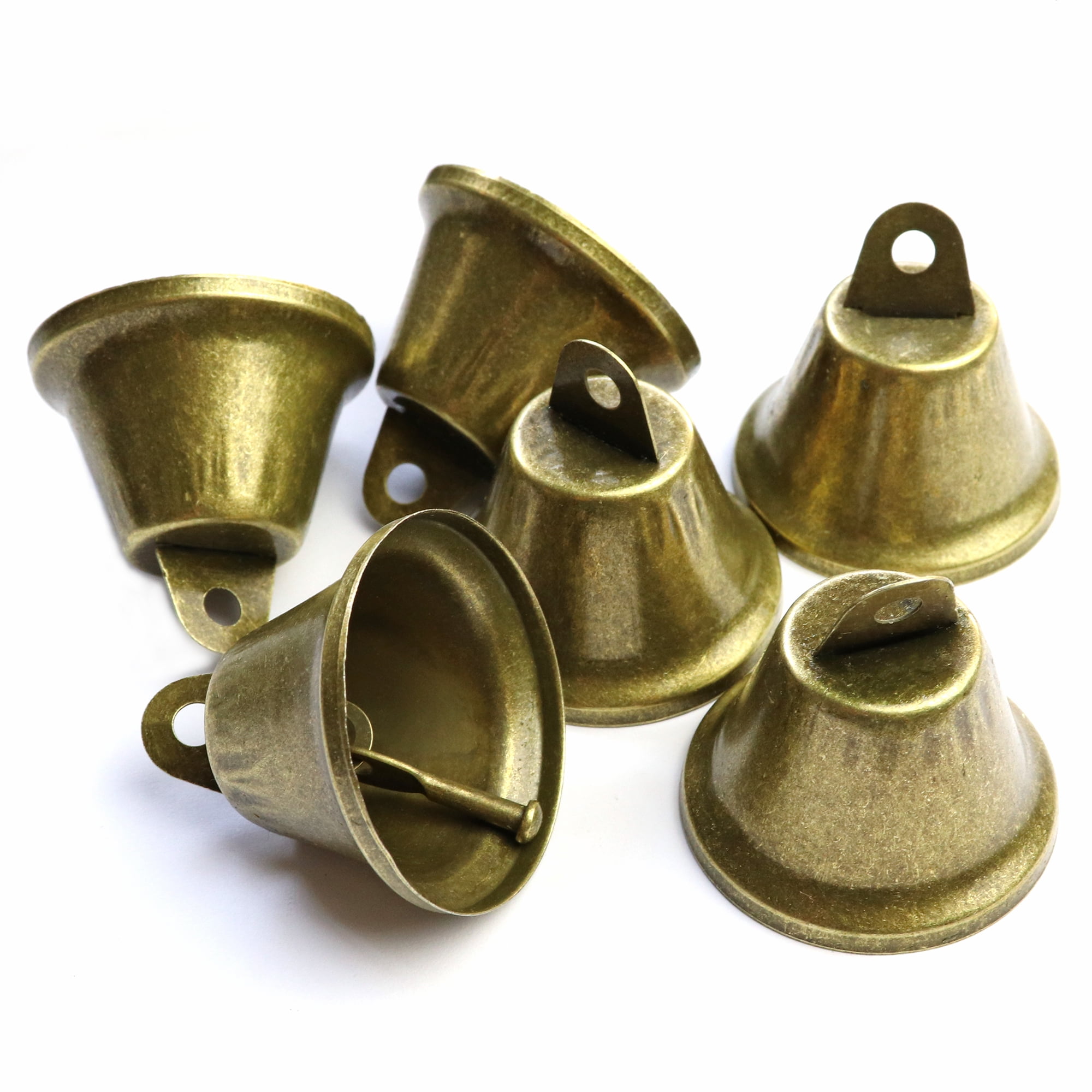 Vintage Bronze Jingle Bells Craft Bells 38mm / 1.5 Inch for Dog Potty  Training, Housebreaking, Wind Chimes, Christmas Bell (25 Pieces) 