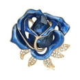 Vintage Brooch Dripping Oil Rhindiamond Flower Coat Corsage Pin