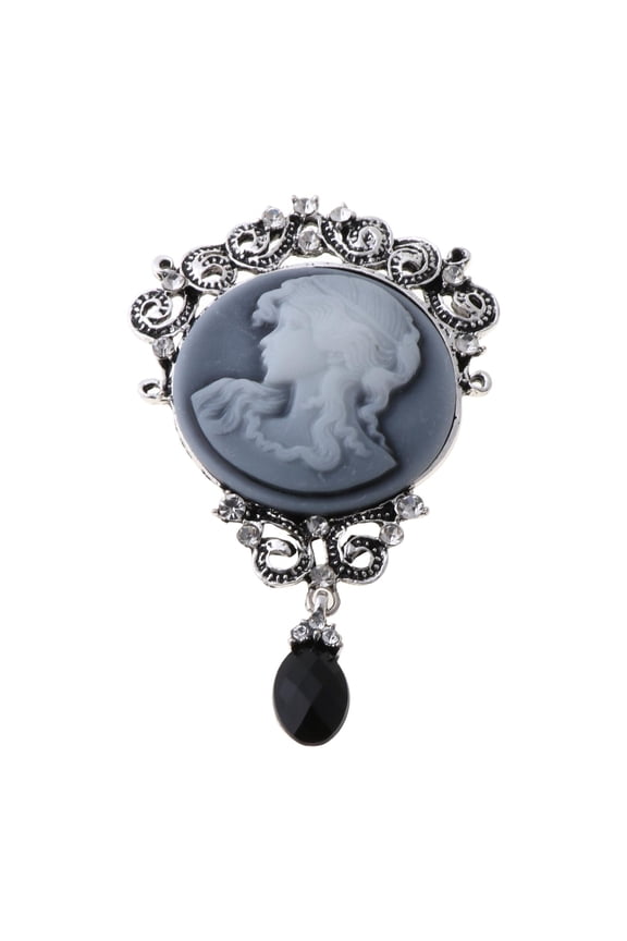 Vintage Brooch Exquisite Antique Cameo Enamel Pin Pendant Lapel Pin Jewelry Decoration for Jeans for Jacket Backpack Bad