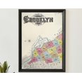 thumbnail image 1 of Vintage Brooklyn Map Print, Antique Usa Wall Art, Retro Nyc City Map Wall Art, Modern Wall Decor, 12x18 UNFRAMED, 1 of 2