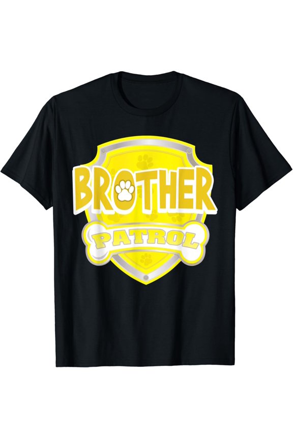 Vintage Brother Patrol Outfits Cute Dogs For Father'S Day