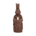 thumbnail image 1 of Vintage Brown Bunny LED Candle Figurine Easter Decorations, Flickering Flameless Candle Light Decor for Mantel, Shelf & Spring Tabletop Ornament, 1 of 6