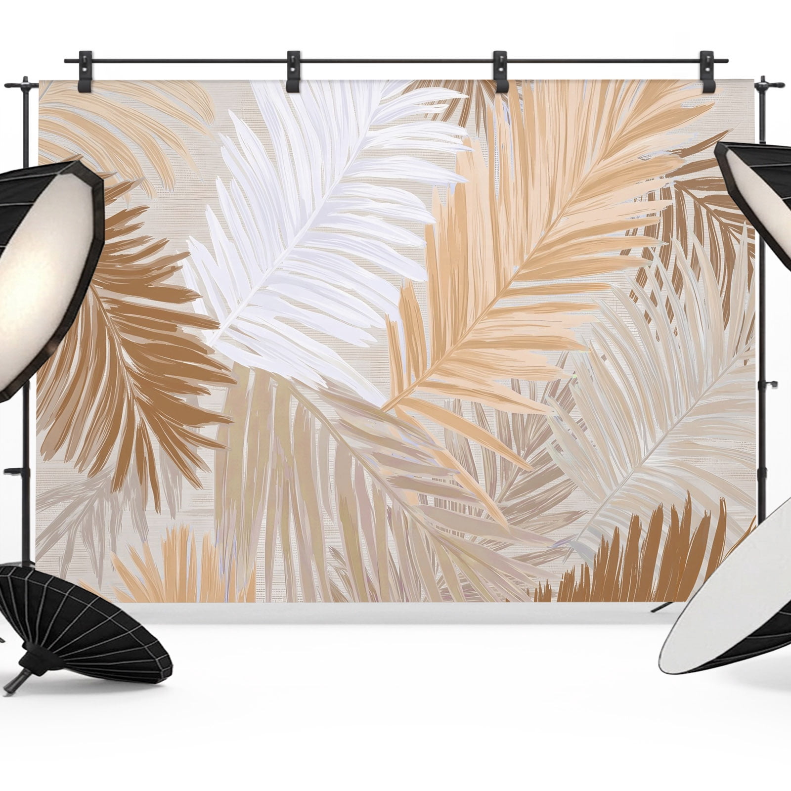 Typical Backdrop Vintage Brown Palm Leaves Photography Backdrop 7x5FT, Summer Tropical ...