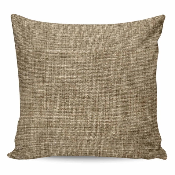 Vintage Brown Pillow Covers 24x24 Inch Decorative Throw Pillow Cover, Farmhouse Retro Dark Solid Color Linen Texture Sofa Pillowcases Accent Cushion Case Home Decor Bedroom Living Room