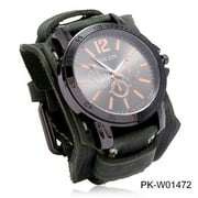 WACHFACTORYSALE Vintage Brown Watches Men Genuine Leather Pointer Belt Strap Punk Watch Wide Cowhide Bracelet & Bangles For Women Male Jewelry Retro Green