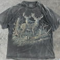 thumbnail image 1 of Vintage Buck Deer Graphic T-Shirt, Wildlife Hunting Outdoors Tee, Vintage Rustic Country Top, Deer Lovers Gift DARK HEATHER Unisex S-5XL Hot Trending Shirt, Vintage Birthday Gift, 1 of 4