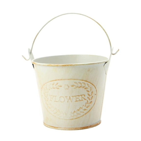 Vintage Bucket Plants Table Storage Buckets Decor #3 3