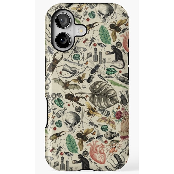Vintage Bug Pattern Nature Insect Phone Case for iPhone 17 16 15 14 13 12 11 Pro Max