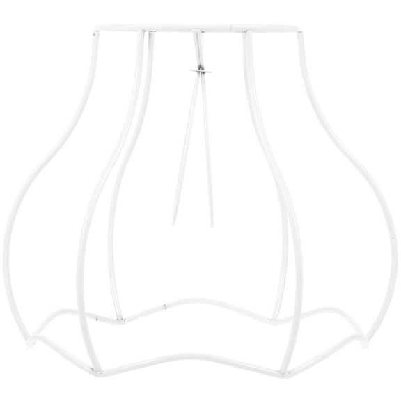 Vintage Lamp Shade Frame with Bulb Guard 1 Set DIY Metal Lampshade Ring Frame for Decor