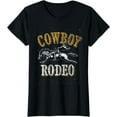 thumbnail image 1 of Vintage Bull Riding Rodeo Cowboy T-Shirt, 1 of 3