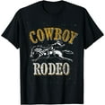 thumbnail image 1 of Vintage Bull Riding Rodeo Cowboy T-Shirt, 1 of 4