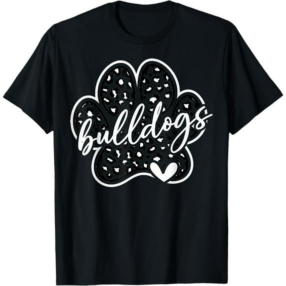 Vintage Bulldogs Team Pride School Spirit Back To School Softstyle Unisex T-Shirt,Black Color,Size 2T