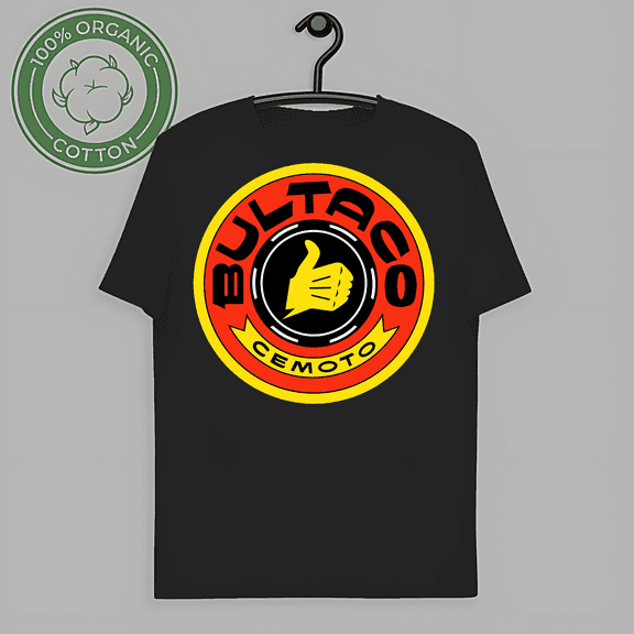 Vintage Bultaco Logo T-Shirt, Motorcycles Retro Bike 1970s Racing Motorcycle Motocross-TH65810