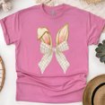 thumbnail image 1 of Vintage Bunny Ear Graphic T-Shirt - Cute Aesthetic Bow Tie Tee for Women and Kid, 1 of 6