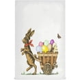 thumbnail image 1 of Vintage Bunny Easter Eggs Kitchen Tea Towels 4 Pack Absorbent Hand Dish Towels, Butterfly Spring Dishcloths Lint-Free 18x28 Inch Fast Drying for Cooking Baking Home Clean, 1 of 7