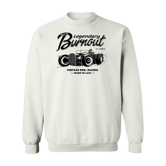 Vintage Burnout Poster Sweatshirt Men -Image by Shutterstock, Male 4X-Large