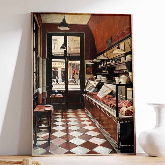 Vintage Butcher Shop Poster, Retro Butcher Wall Art, Food Poster, Kitchen Decor, Classic Butcher Vintage Meat Art, Retro Culinary Decor UNFRAMED PAPER POSTER, Home Decor, Living Room Dercor