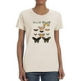 thumbnail image 1 of Vintage Butterflies Iii T-Shirt Women -Vision Studio Designs, Female 3X-Large, 1 of 4