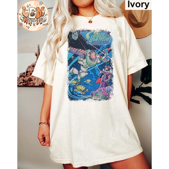 Vintage Buzz Lightyear Comfort Colors Shirt, Toy Story Friends Shirt, Disney Shirt, Toy Story Birthday Shirt, Disney Friends, Pixar Shirt