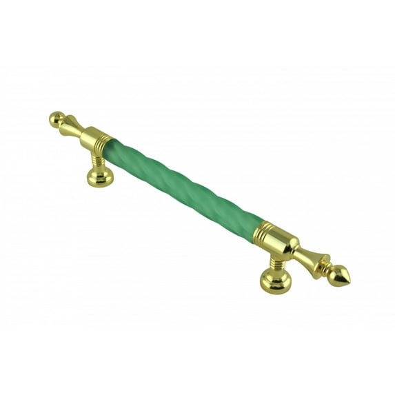 Vintage Cabinet Pull Drawer Handle Green Acrylic Twisted Renovators Supply