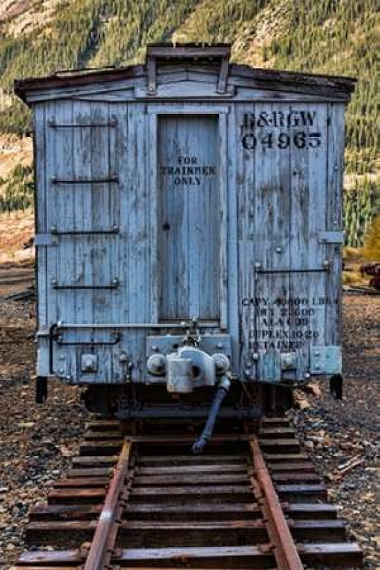 Vintage Caboose I Canvas Art - Kathy Mahan (24 x 36)