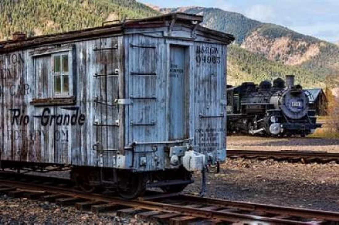 Vintage Caboose II Canvas Art - Kathy Mahan (12 x 18)