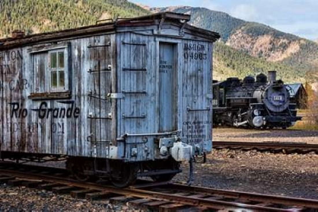 Vintage Caboose II Canvas Art - Kathy Mahan (24 x 36)