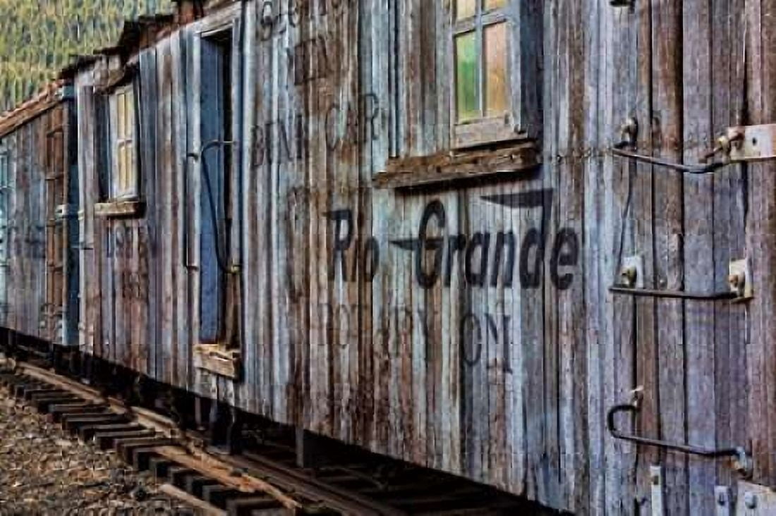 Vintage Caboose III Canvas Art - Kathy Mahan (24 x 36)