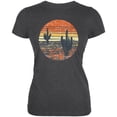 thumbnail image 1 of Vintage Cactus Sunset Juniors Soft T Shirt Deep Heather LG, 1 of 1