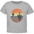 thumbnail image 1 of Vintage Cactus Sunset Toddler T Shirt Heather 2T, 1 of 1