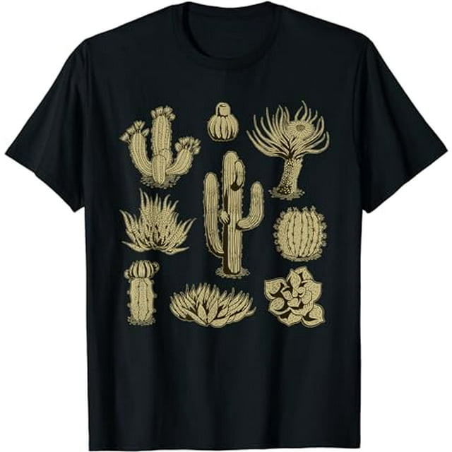 Vintage Cactus Wildflower Funny Botany Gift Men Women Kids TShirt