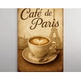 thumbnail image 1 of Vintage CafÃ© de Paris Coffee Poster, French Cafe Wall Art, Paris Kitchen Decor, Retro Coffee Bar Print, 12x18 Poster Print, 1 of 3