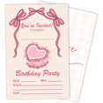 Cake Event Invite Vintage Cake Birthday Invitation- 20 Pack Girls Birthday Invite with ...