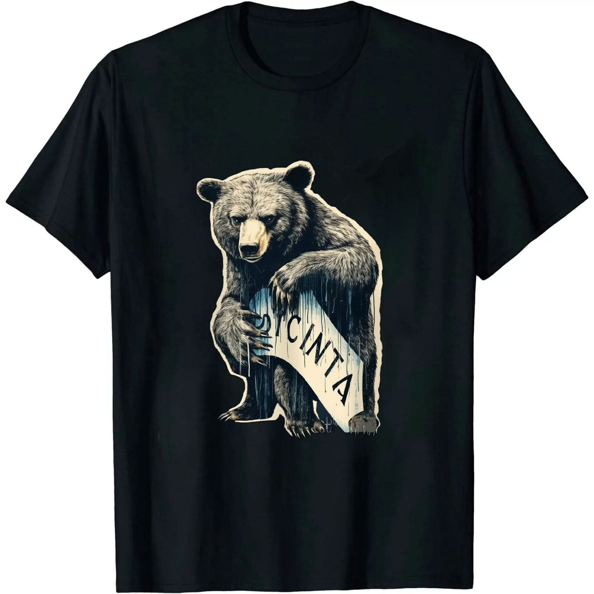 Vintage California Bear Hug Tee - Retro Cali Bear T-Shirt Design for a ...