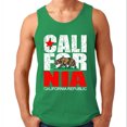 thumbnail image 1 of Vintage California Republic Flag Bear Printed Mens Green Tank Top 2X-Large, 1 of 2