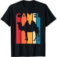 thumbnail image 1 of Vintage Camel Shirt Retro Gift for Animal Lover Camel T-ShirtMen's and women's gift, black and white T-shirt, size: Extra large S-4XL, 1 of 4