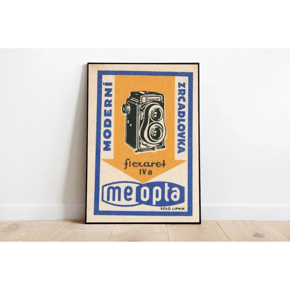 Vintage Camera Advertisement Print Retro Photo Art