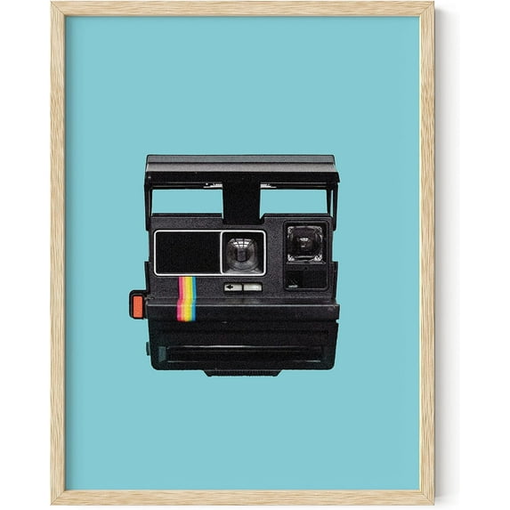 Vintage Camera Decor Vintage Camera Poster - By Haus and Hues | Posters for Room Aesthetic Vintage Retro Posters for Room Aesthetic | Indie Room Decor Aesthetic Posters (Beige Framed, 12x16)
