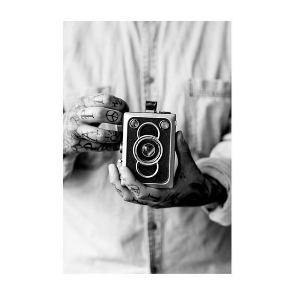 Vintage Camera Print Wall Art, Modern Wall Decor For Living Room Bedroom, 8x12 UNFRAMED