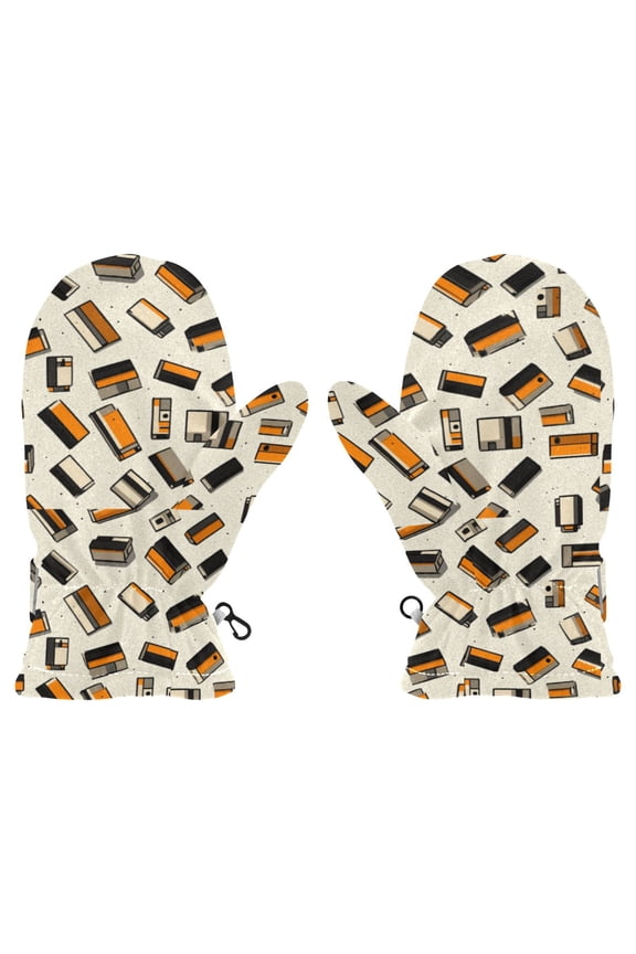 Vintage Cameras Cold Weather Mittens Cozy Gloves with Adjustable Fit Perfect for Outdoor Fun