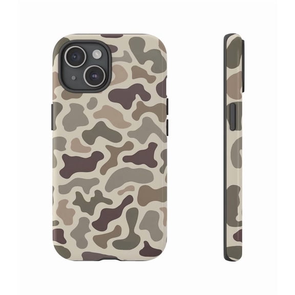 Vintage Camo Hunting Pattern H693Protective Case for iPhone 17 16 15 14 13 12 11 Pro Max – Modern Unisex Style