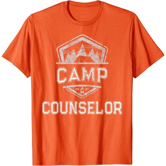 Vintage Camp Counselor 2021 Campground Crew Teacher Team T-Shirt