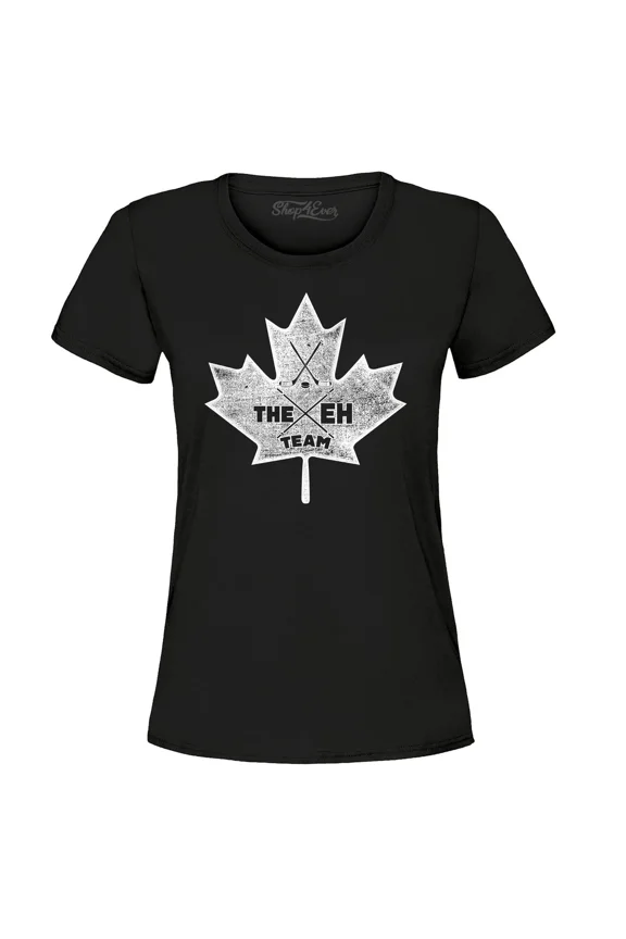 Vintage Canada Leaf The Eh Team Canadian Women'S T-Shirt Canada Shirts - Perfect Gifts For Everyone