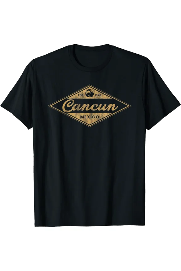 Vintage Cancun Mexico Summer Retro Throwback Family Vacation T-Shirt