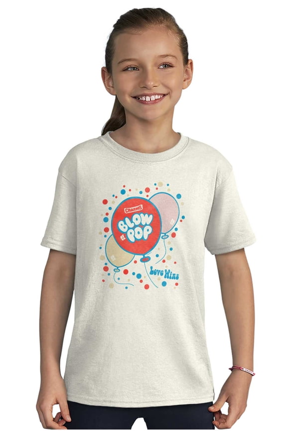 Vintage Candy Logo Love Wins Balloons Crewneck T Shirts Boy Girl Teen Brisco Brands X